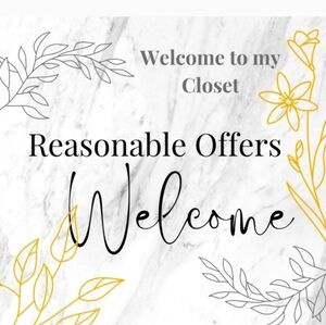 Reasonable Offers Accepted